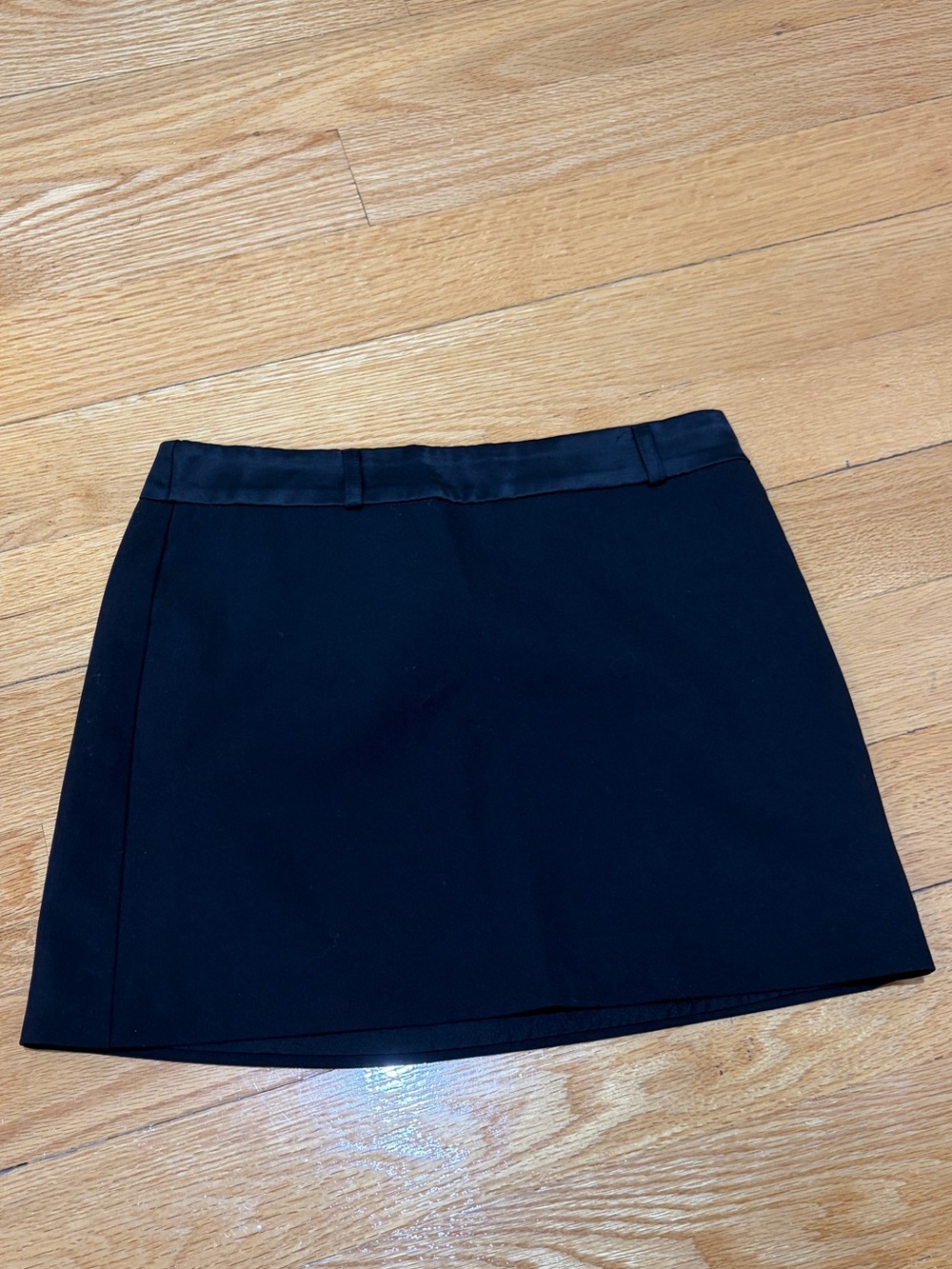 Zara Black Tailored Mini Skirt